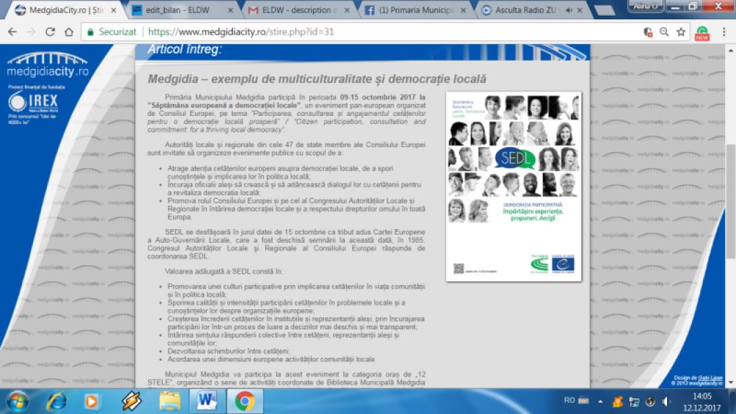 Medgidia – un exemple de démocratie locale