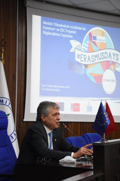 Journée phare de la SEDL et Journées Erasmus de la commune d’Edremit Réunion d’information d’EuroDesk et Erasmus+ avec des proviseurs de lycées professionnels de la région