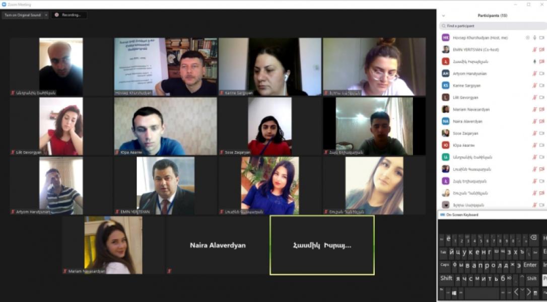 Webinaire de renforcement des capacités et rencontre avec un membre du Conseil des Anciens d’Erevan
