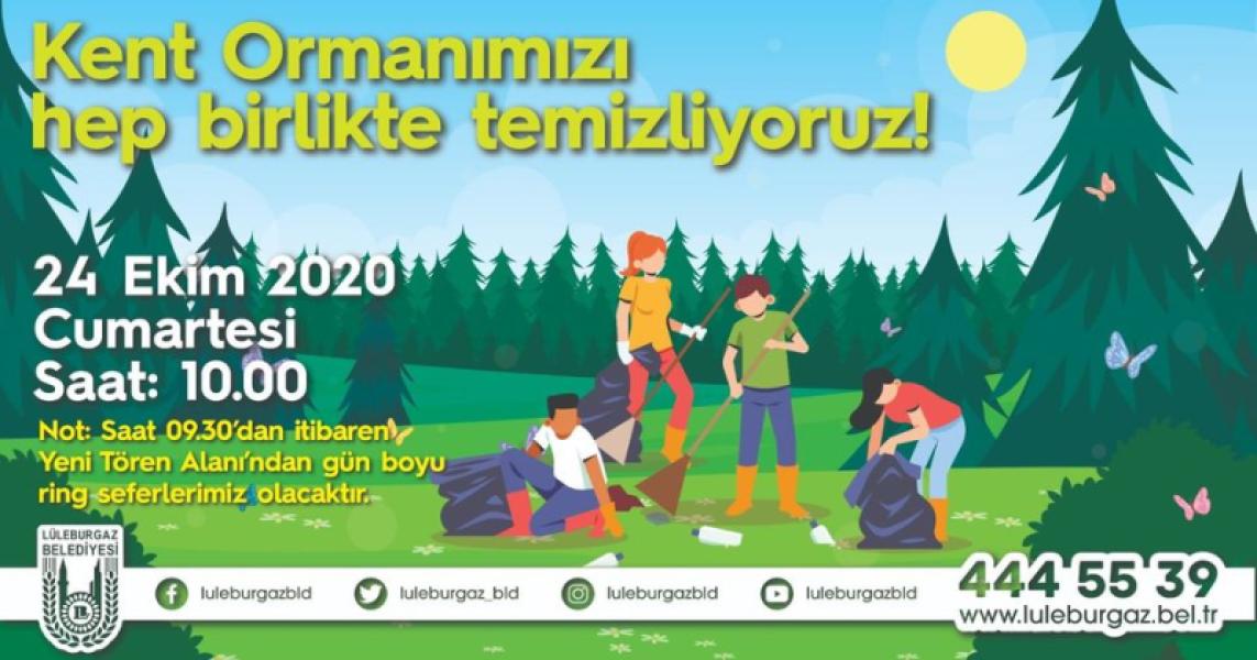 Nettoyage de la forêt communale de Lüleburgaz