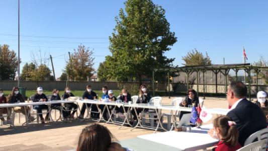 CLASS HEADS MEETING IN AHMETBEY and PLANTING TREE WITH YOUTH