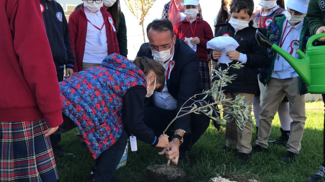 CLASS HEADS MEETING IN AHMETBEY and PLANTING TREE WITH YOUTH
