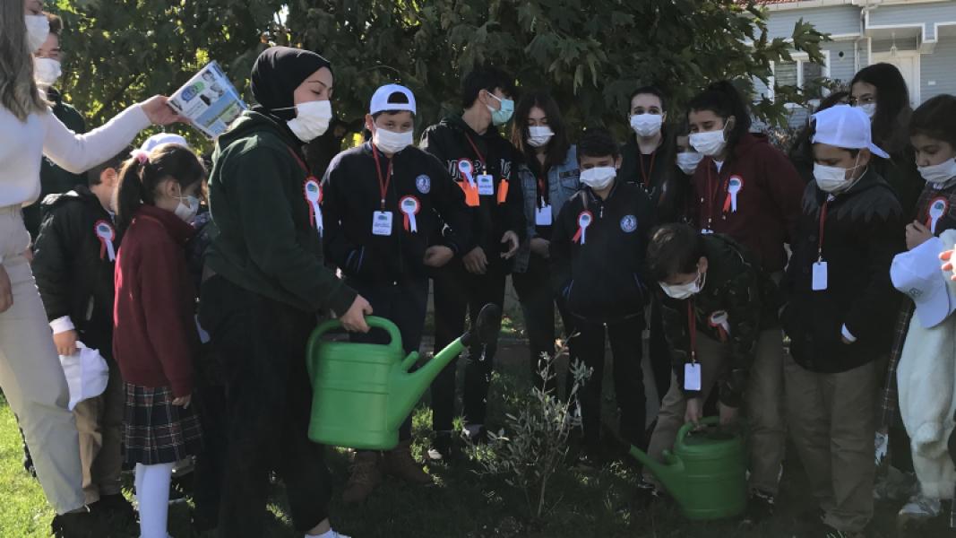 CLASS HEADS MEETING IN AHMETBEY and PLANTING TREE WITH YOUTH