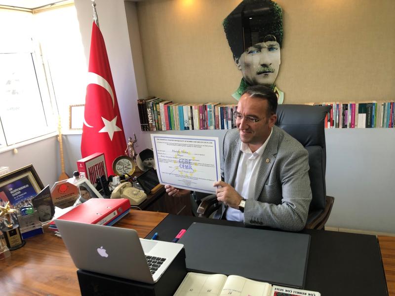 AHMETBEY MUNICIPALITY BECOME FIRST THE TOWN MUNICIPALITY IN TURKEY, SIGN "THE EUROPEAN CHARTER FOR EQUALITY OF WOMEN AND MAN IN LOCAL LIFE"