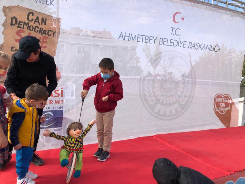 THE THEATER GAME ON “SHOULD INCREASE THE ENVIRONMENTAL AWARENESS OF CHILDREN” WAS INTRODUCED