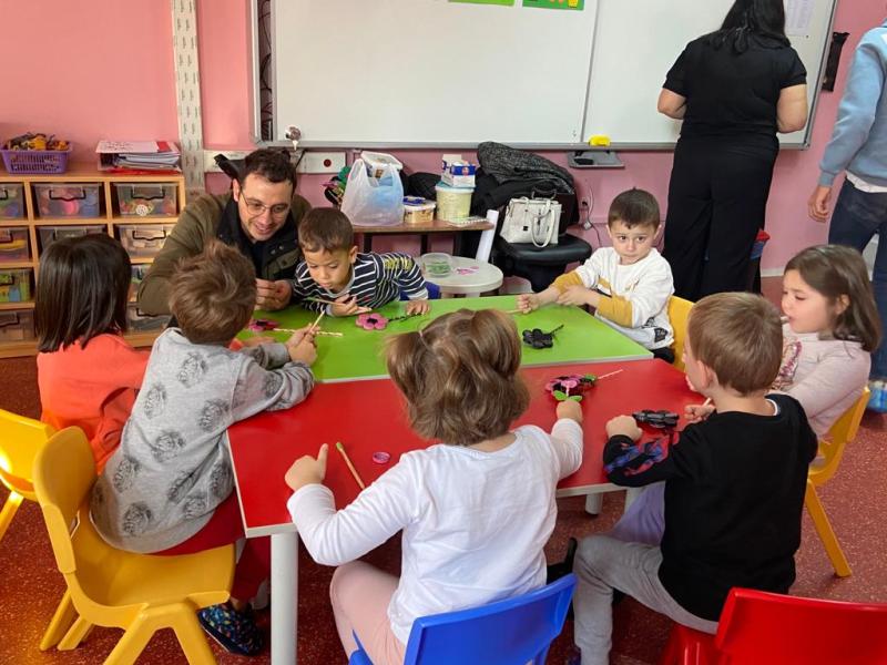 Événement de recyclage avec les enfants de la maternelle d'Atatürk