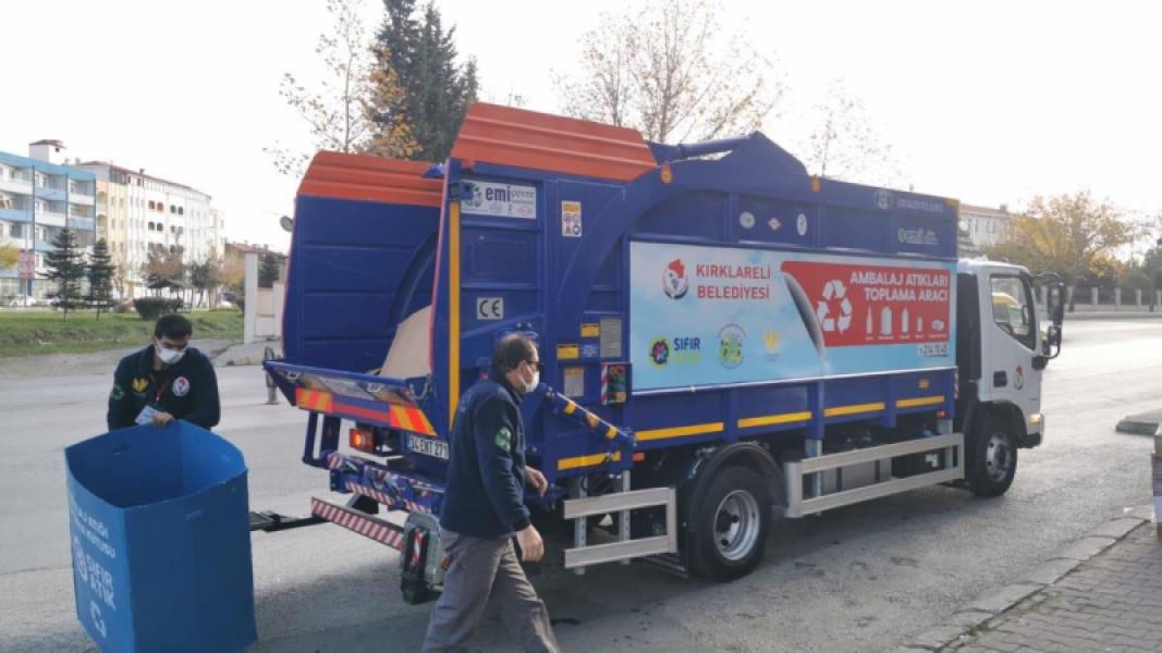 Collecte des déchets recyclables à Kirklareli