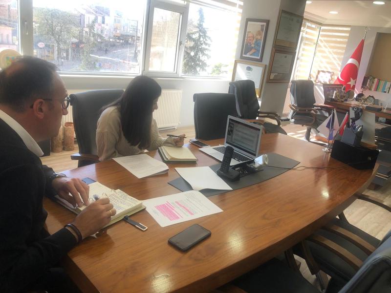 LA RÉUNION DE PROJET SUR LE THÈME "COMPATIBLE AVEC LE CHANGEMENT CLIMATIQUE, STRATÉGIE EFFICACE, MUNICIPALITÉS RÉSISTANTES" S'EST TENUE EN LIGNE