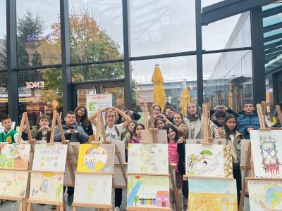 EXPOSITION D'ŒUVRES D'ART RÉALISÉES PAR DES JEUNES D'AHMETBEY